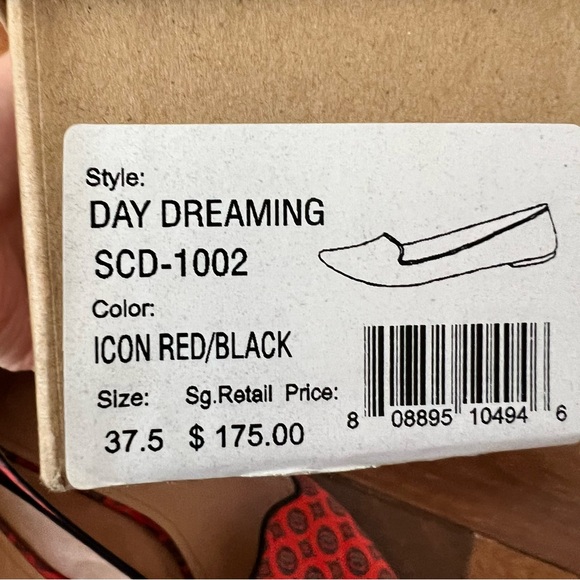 Joie Daydreaming Print Red / Orange Loafers Size 37.5 - Picture 5 of 9